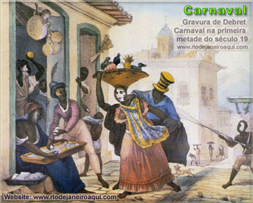 Debret retrata o carnaval ao tempo de D.João VI
