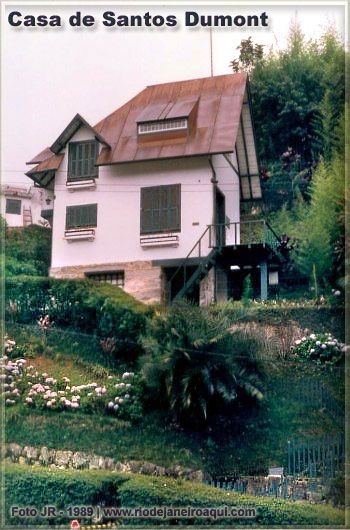 Casa de Santos Dumont vista de frente