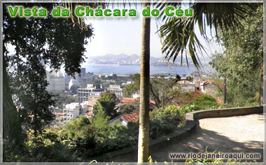 Centro do Rio e Baía de Guanabara vista da Chácara do Céu