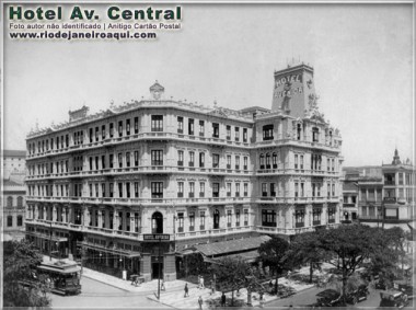 Antigo Hotel Av Central onde hoje fica o Edifício Central