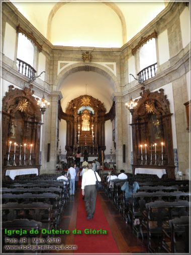 Interior da Igreja de Nossa Senhora da Glória do Outeiro