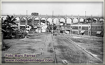 Arcos da lapa visto no início do século 20