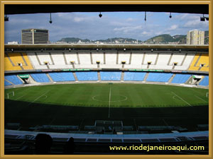 Vista interna do estádio do Maracanã