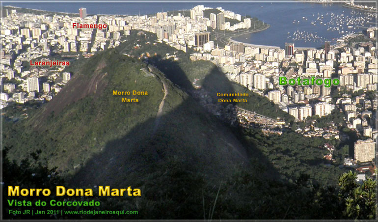 Morro Dona Marta em Botafogo