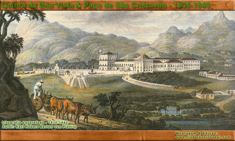 Paço Imperial da Quinta da Boa Vista em 1835-40