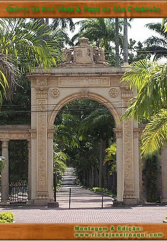 Portal que ficava na entrada do Paço Imperial de São Cristovão
