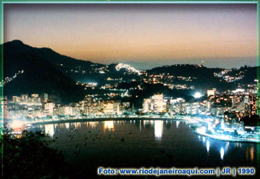 Rio a noite - Vista da baía de Botafogo