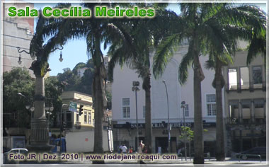 Sala de Cecília Meireles, dedicada à música erudita e de câmara