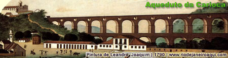 Aqueduto da Carioca em 1790 | Atual Arcos da Lapa