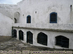 Grades das celas das prisões da Fortaleza de Santa Cruz