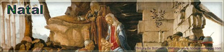 Cena da Natividade | Pintura renascentista de Botticelli