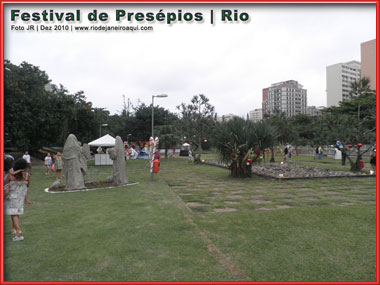 Parque e pra&ccedil;a Jardim de Alah em Ipanema durante o Festival de Pres&eacute;pios de 2010