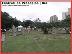 Parque e Pra�a Jardim de Alah na divisa com Ipanema e Leblon durante o Natal