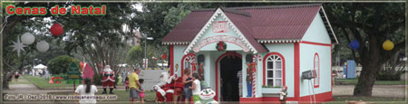 Casa de Papai Noel | Cenário natalino a céu aberto