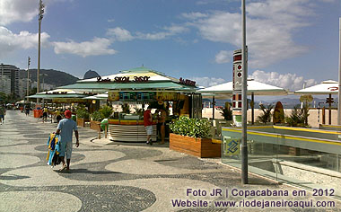 Novos quiosques bares da orla do Rio - Copacabana