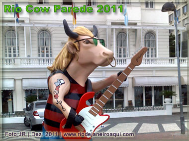 Vaca Rockeira na Rio Cow parade
