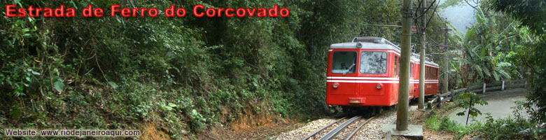Trem na estrada de ferro do Corcovado