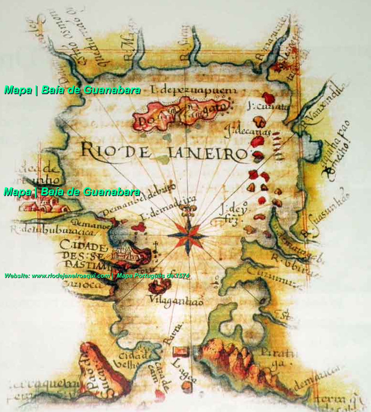 Baia de Guanabara | Mapa 1574