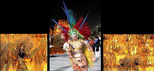 Fotos do desfile de carnaval no Rio