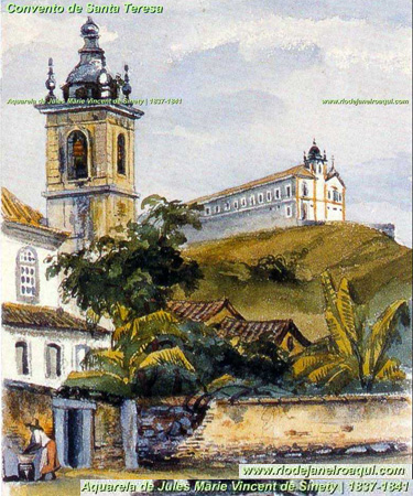 Convento Santa Teresa vista da Lapa - 1837-1841
