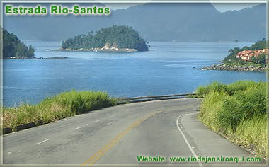 Estrada Rio-Santos com belas vistas no caminho para Paraty