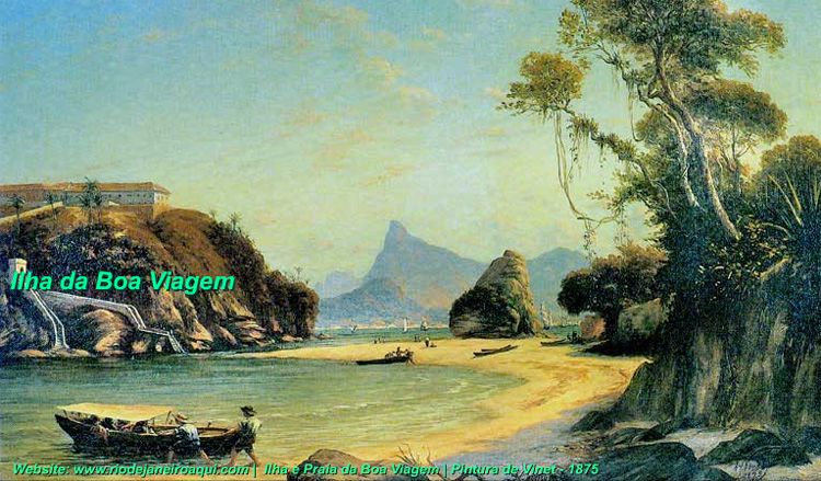 Ilha e Praia da Boa Viagem em 1875