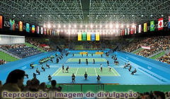 Badminton no Pavilhão 4 do RioCentro