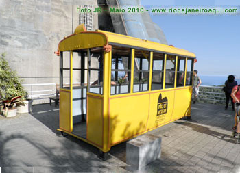 Primeiro carro usado no caminho aéreo do Pão de Açucar