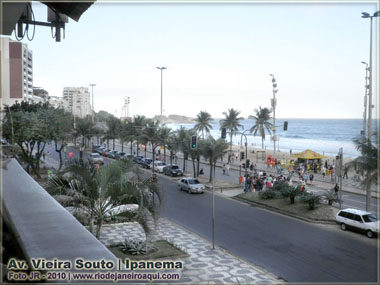 Av. Vieira Souto em Ipanema, vista da varanda da Casa Laura Alvim