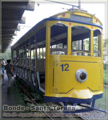 Bonde que leva ao bairro de Santa Teresa