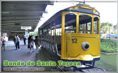 O bonde de Santa Teresa também leva ao Museu do Bonde