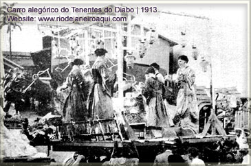 Carro alegórico do Tenentes do Diabo, carnaval de 1913