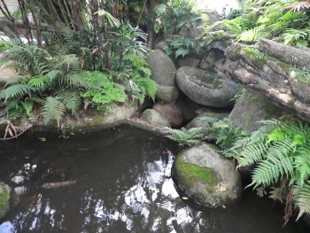 Jardins romanticos, típicos do final do século 19, à frente da Casa de Rui Barbosa