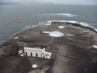 Forte Copacabana - Vista do bunker de concreto e alvenaria