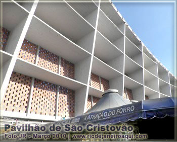 Pavilhão de São Cristóvão | Estrutura com frames de concreto