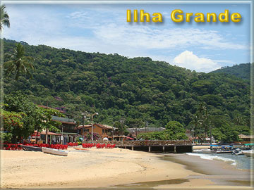 Ilha Grande, praia e villa Abraao