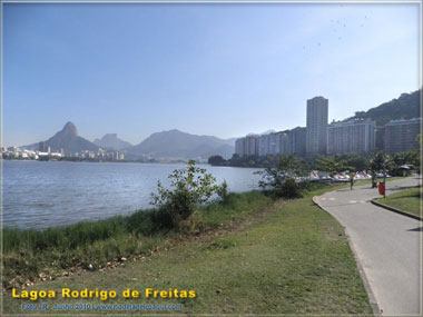 Vista panorâmica da lagoa rodrigo de freitas