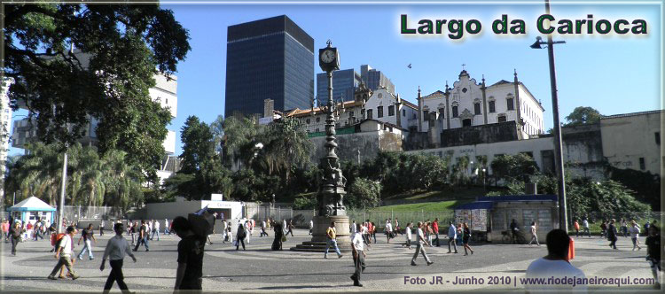 Foto do Largo da Carioca e Convento de Santo António