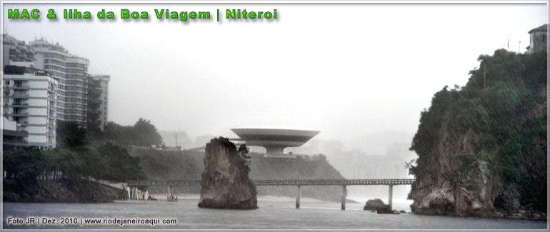 MAC | Museu de Niteroi e Ilha da Boa Viagem vistos do mar