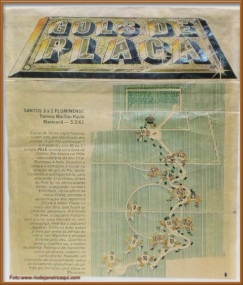 Gol de placa feito por Pelé no Maracanã