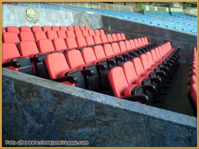 Cadeiras da Tribuna de Honra do Maracanã