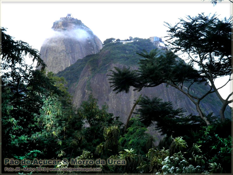 Bela vista do Pão de Açucar e Morro da Urca, em foto tomada do mirante do Morro do Pasmado