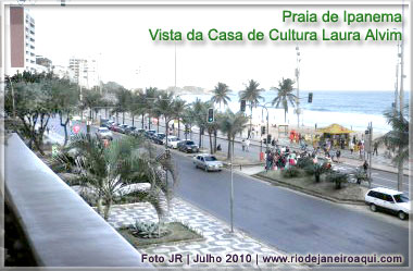 Ipanema vista da Casa de Cultura onde fica o acervo sobre Alvaro Alvim e Agostini