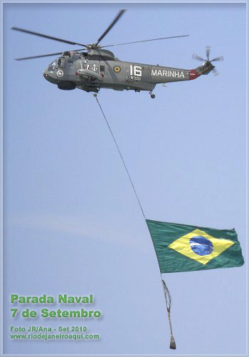 Helicóptero no desfile 7 de Setembro