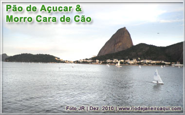 Pão de Açucar e Morro Cara de Cão Visto do Mar