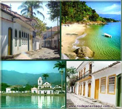 Cidade historica de Paraty, dos tempos do Brasi colonial e suas belas praias