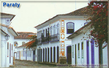 Casario preservado em rua de Paraty