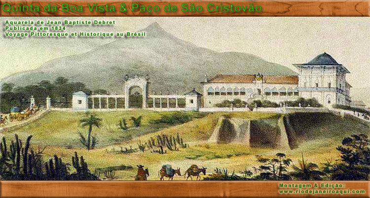 Paço Imperial - Gravura de Debret - Quinta da Boa Vista