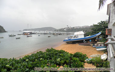 Cais de Búzios visto da Praia da Canto