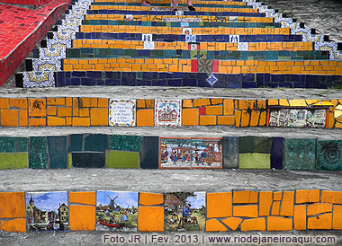 Azulejos da escadaria Selaron